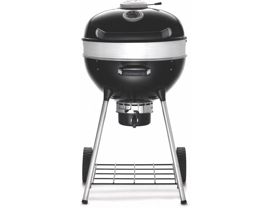 Grill węglowy 22" PRO Charcoal Kettle czarny + zestaw (komin do rozpalania #67802, węgiel drzewny 3 kg #67107, podpałka 100 szt. #67052) - 2